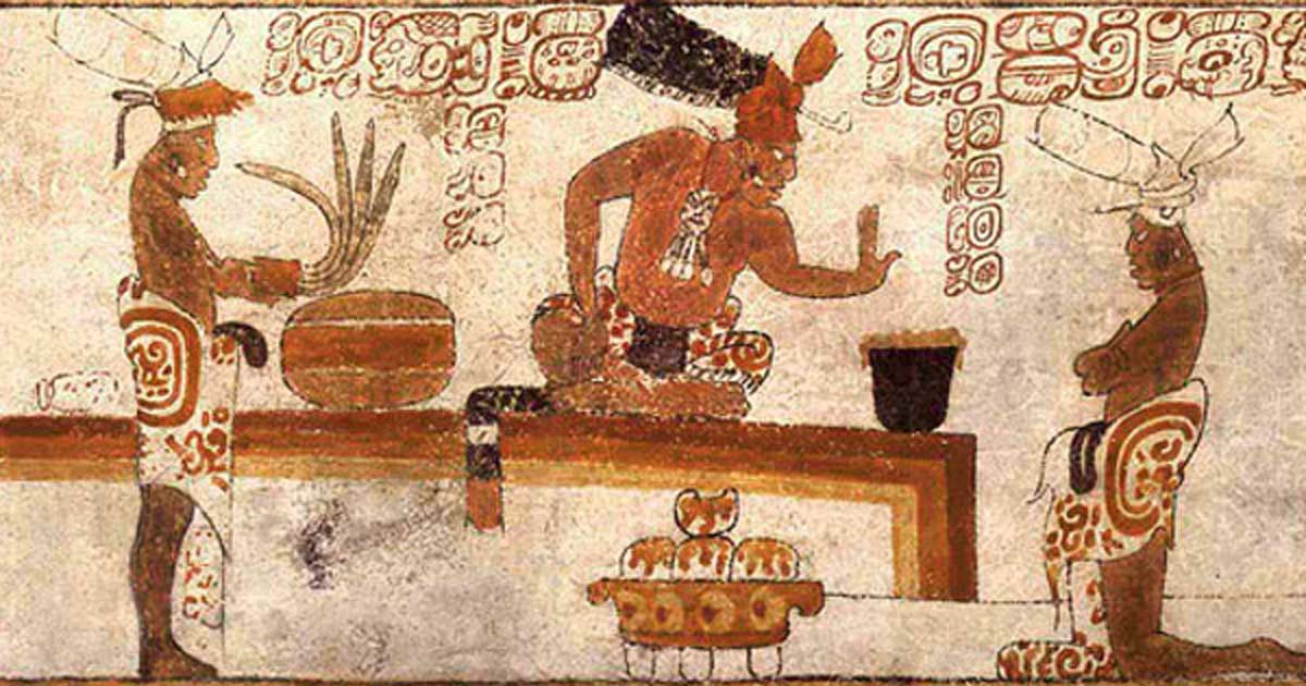 mayans making cocoa